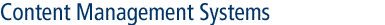 Content Management Systems